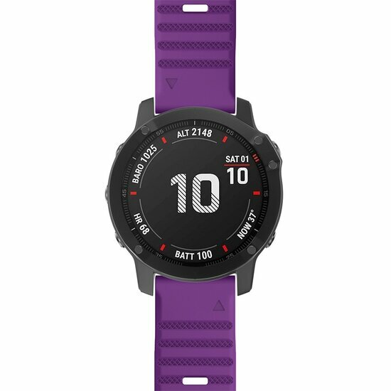 Siliconen bandje - Paars - Garmin Fenix 8 / 8 Pro - 51mm