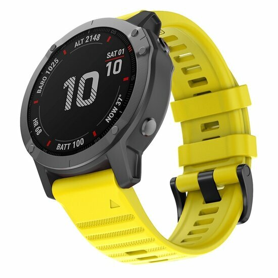 Siliconen bandje - Geel - Garmin Fenix 8 / 8 Pro - 51mm
