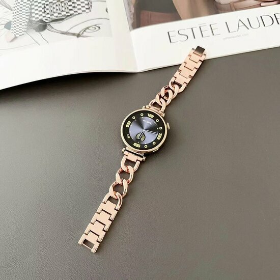 Huawei Watch GT 6 - 41mm  - Metalen ketting band - Ros&eacute; goud