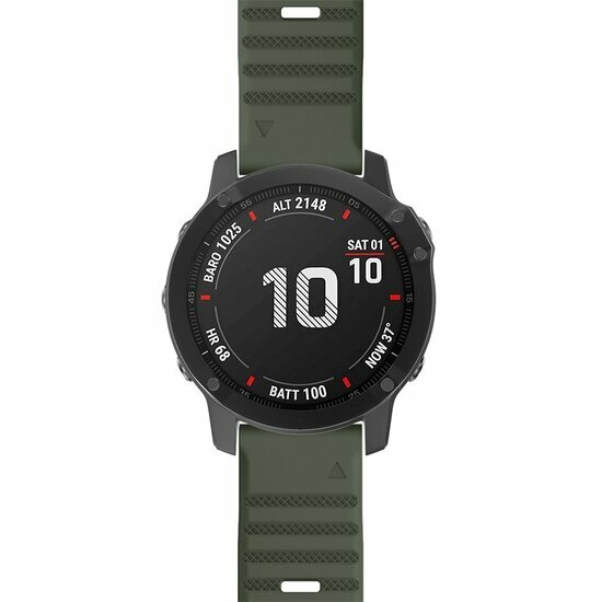 Siliconen bandje - Leger groen - Garmin Epix Pro Gen 2 (51mm) / Quatix 7X / 6X &amp; Tactix 7 (pro)