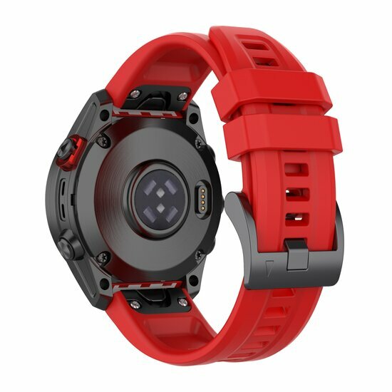 Siliconen sportbandje - Rood - Garmin Fenix 7s/6s/5s / Instinct 2s / Epix Pro Gen 2 (42mm)