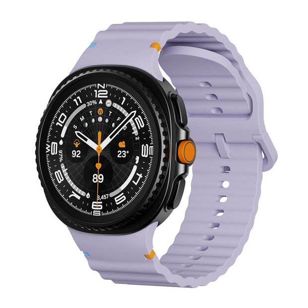 Classic Wave siliconen band - Paars - Samsung Galaxy Watch 8 - 40mm / 44mm