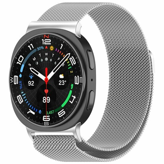 Milanese band - Zilver - Samsung Galaxy Watch 8 Classic - 46mm