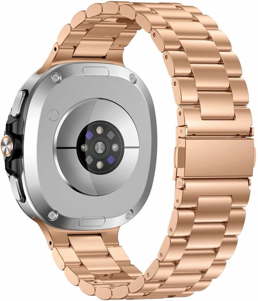 Stalen schakelband - Ros&eacute; goud - Samsung Galaxy Watch 8 Classic - 46mm