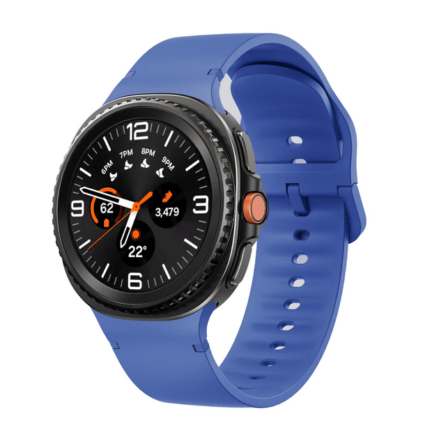 Soft siliconen band - Maat: S/M - Koningsblauw - Samsung Galaxy Watch 8 - 40mm / 44mm