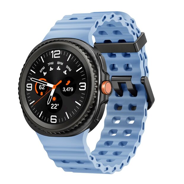 Marine siliconen band - Lichtblauw - Samsung Galaxy Watch 8 - 40mm / 44mm