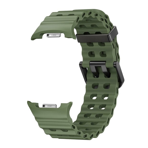 Marine siliconen band - Groen - Samsung Galaxy Watch 8 - 40mm / 44mm