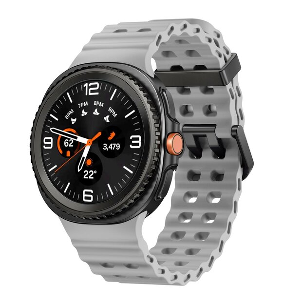 Marine siliconen band - Grijs - Samsung Galaxy Watch 8 - 40mm / 44mm