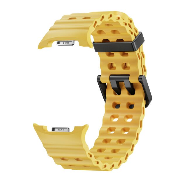 Marine siliconen band - Geel - Samsung Galaxy Watch 8 - 40mm / 44mm