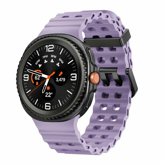 Marine siliconen band - Paars - Samsung Galaxy Watch 8 Classic - 46mm