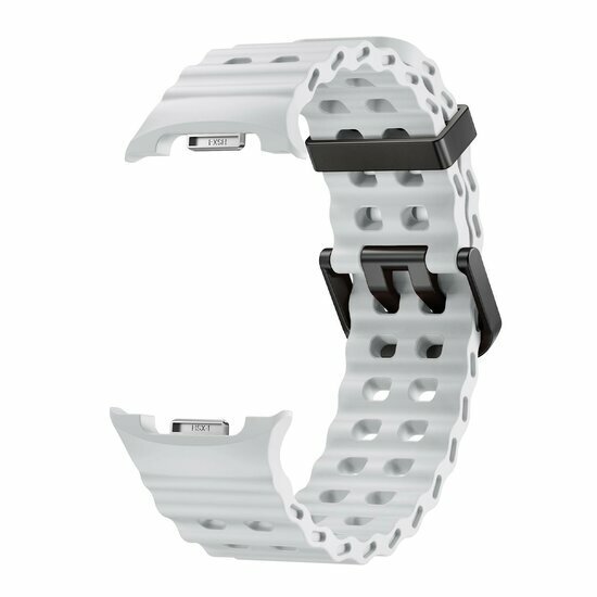 Marine siliconen band - Wit - Samsung Galaxy Watch 8 Classic - 46mm