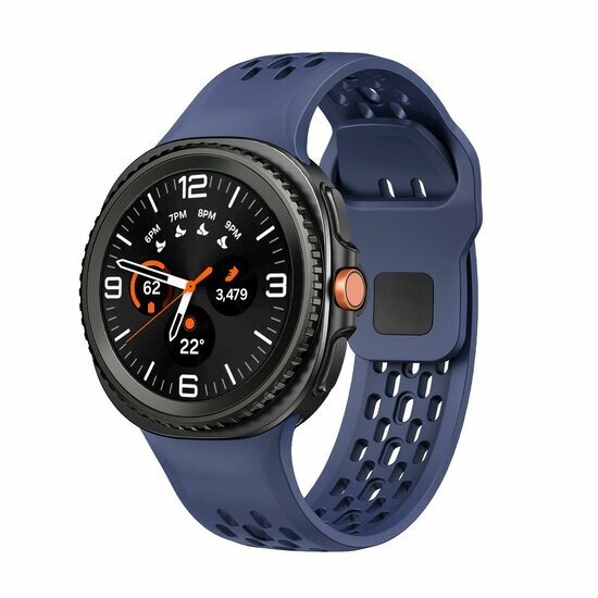 Ultimate sport edition band - Donkerblauw - Samsung Galaxy Watch 8 Classic - 46mm