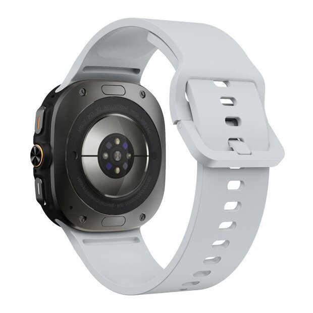 Solid color siliconen band - Lichtgrijs - Samsung Galaxy Watch Ultra - 47mm