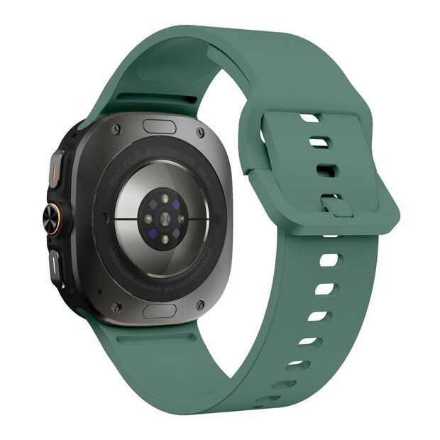 Solid color siliconen band - Groen - Samsung Galaxy Watch Ultra - 47mm