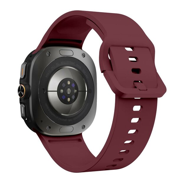 Solid color siliconen band - Bordeaux - Samsung Galaxy Watch Ultra - 47mm