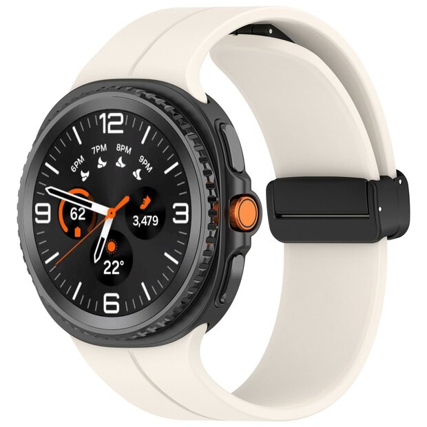 D-buckle Solid Line sportbandje - Starlight - Samsung Galaxy Watch 8 - 40mm / 44mm