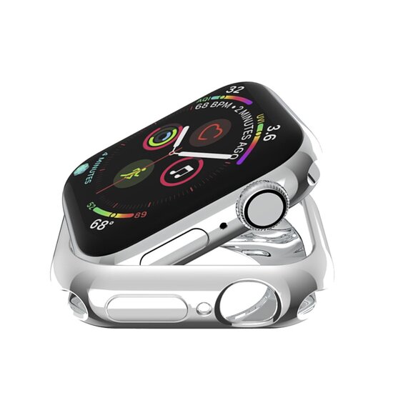 Siliconen case 38mm - Zilver - Geschikt voor Apple Watch 38mm
