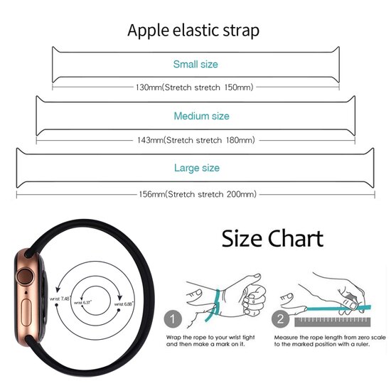 Solo Loop Link serie bandje - Maat: L - Oranje - Geschikt voor Apple Watch 38mm / 40mm / 41mm