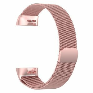 Fitbit Charge 3 & 4 milanese bandje - Maat: Large  - Rosé goud