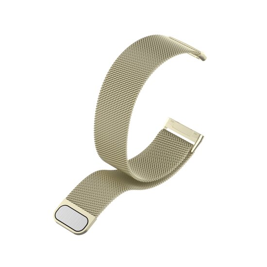 Fitbit Versa 3 / Sense milanese bandje - Maat: Small - Vintage goud