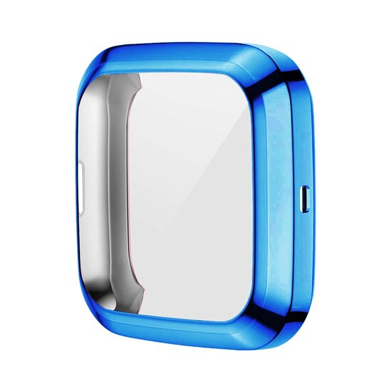 Fitbit Versa 2 Soft TPU case (volledig beschermd) - Blauw