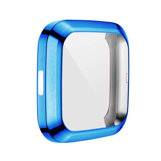 Fitbit Versa 2 Soft TPU case (volledig beschermd) - Blauw