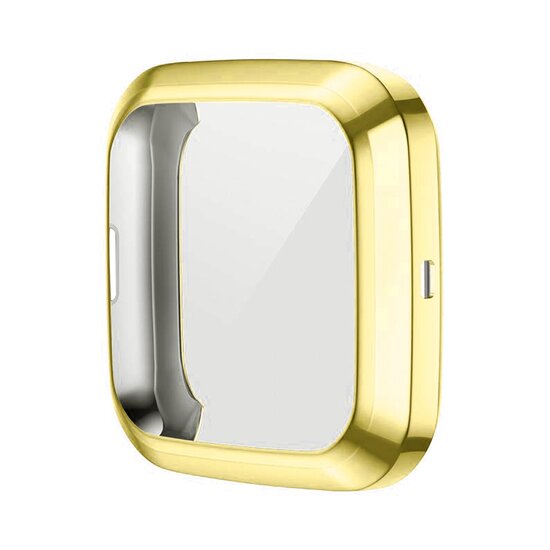 Fitbit Versa 2 Soft TPU case (volledig beschermd) - Goud