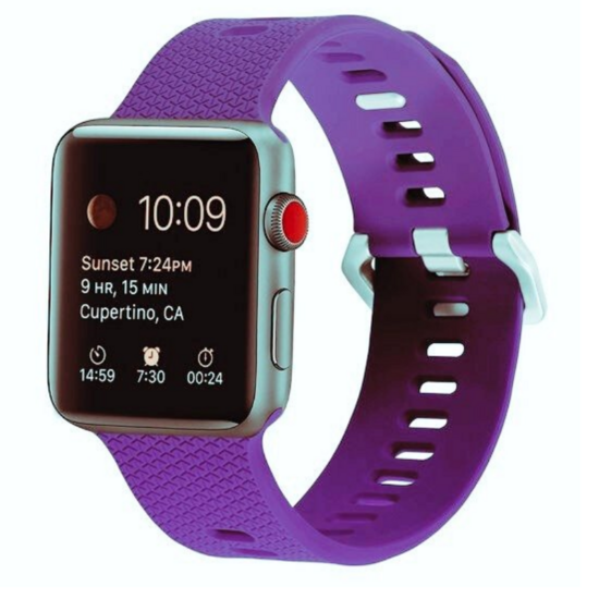Apple watch sales siliconen bandje