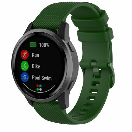 Garmin Vivomove 3 HR Luxe Sport Style Trend Sportband met motief Groen