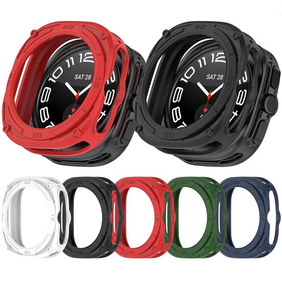 TPU Harnas case (open front) - Rood - Samsung Galaxy Watch Ultra 47mm