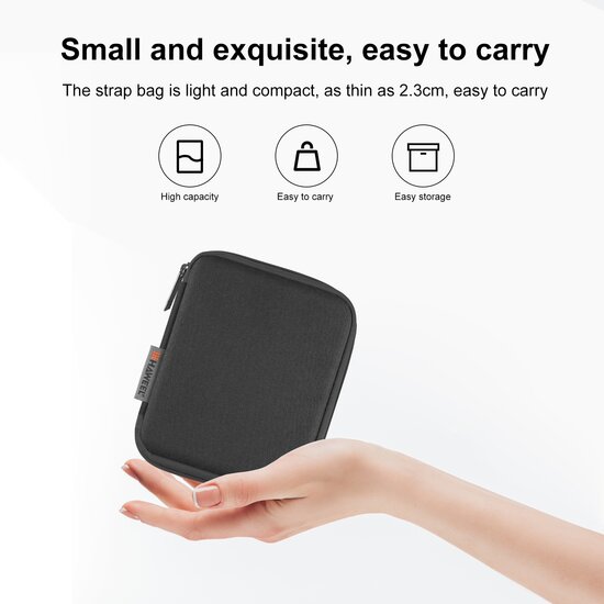 Organizer / opberghoes - Smartwatch bandjes & accessoires - Small - Zwart