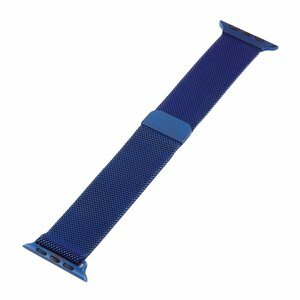 Milanese RVS bandje - Blauw - Geschikt voor Apple Watch bandje 44mm / 45mm / 46mm / 49mm