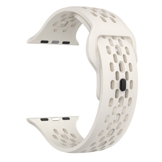 Ultimate Sport Edition bandje - Sterrenlicht / starlight - Geschikt voor Apple Watch 44mm / 45mm / 46mm / 49mm