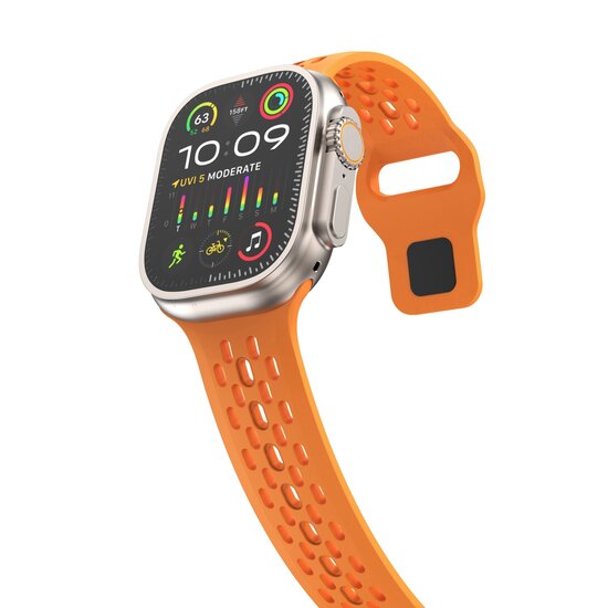 Ultimate Sport Edition bandje - Oranje - Geschikt voor Apple Watch 44mm / 45mm / 46mm / 49mm