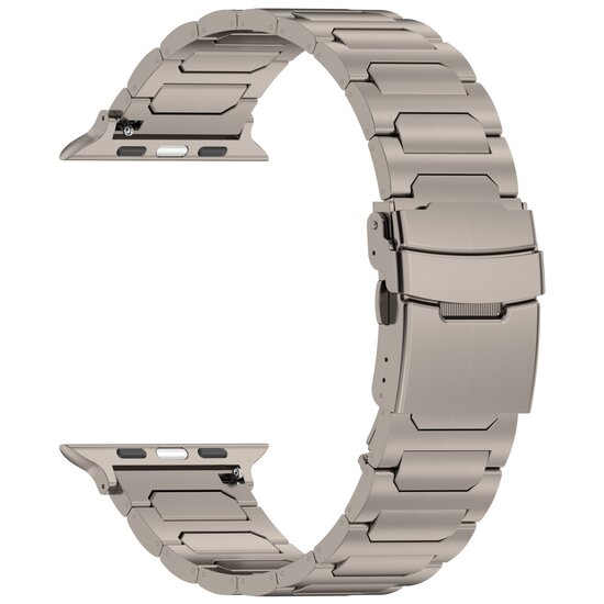 Titanium H-type schakelband  - Titanium kleur - Geschikt voor Apple Watch 38mm / 40mm / 41mm / 42mm