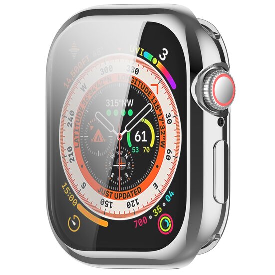 Apple Watch TPU case - Zilver - Geschikt voor Apple Watch 46mm