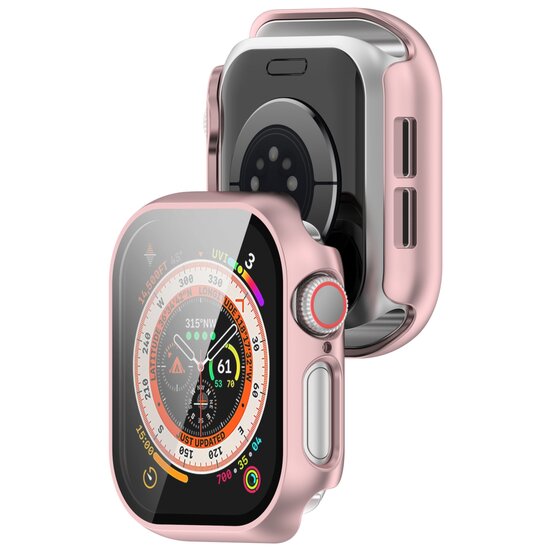 Apple Watch Hard Case Waterproof - Rosé goud - Geschikt voor Apple Watch 46mm