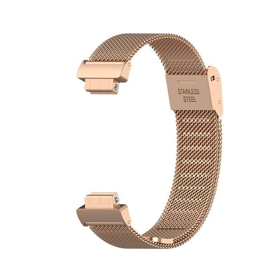 Fitbit Inspire 3 - Milanese band met klemsluiting - Rosé goud