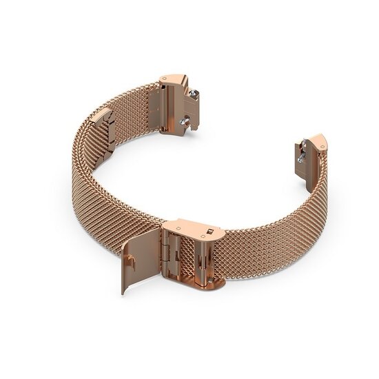 Fitbit Inspire 3 - Milanese band met klemsluiting - Rosé goud