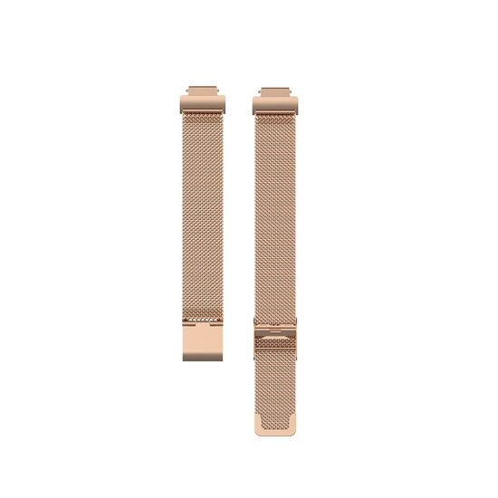 Fitbit Inspire 3 - Milanese band met klemsluiting - Rosé goud