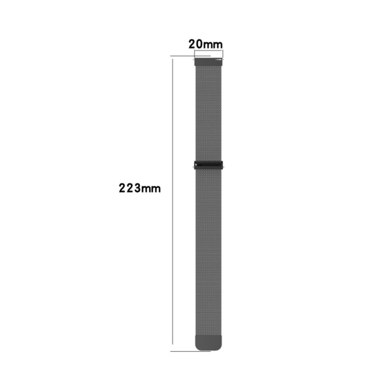 Milanese bandje - Starlight / Sterrenlicht - Garmin Forerunner 970 / 570 (47mm) / 255