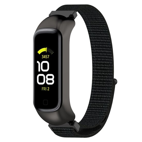 Nylon sport loop band - Zwart - Samsung Galaxy Fit 2