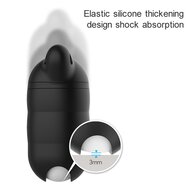 AirPods 1/2 hoesje siliconen waterproof series - soft case - wit + geel