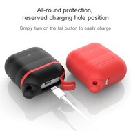 AirPods 1/2 hoesje siliconen waterproof series - soft case - wit