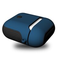 AirPods 1/2 hoesje soft grip - hard case - blauw - Schokbestendig