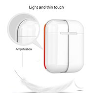 AirPods 1/2 hoesje Liquid series - Siliconen - Donker blauw - Schokbestendig