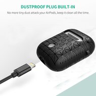 AirPods 1/2 hoesje triangle series - soft case - zwart