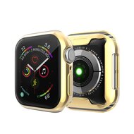 Siliconen case (volledig beschermd) 40mm - Goud - Geschikt voor Apple watch 40mm