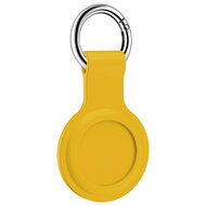 AirTag case shock series - siliconen sleutelhanger met ring - geel