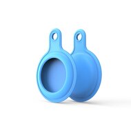 AirTag case gel series - sleutelhanger met ring - blauw